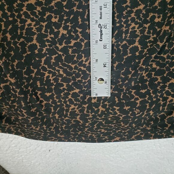 Lauren Ralph Lauren Dress Women 16 Animal Print Stretch Midi Old Hollywood Dark - Picture 6 of 7